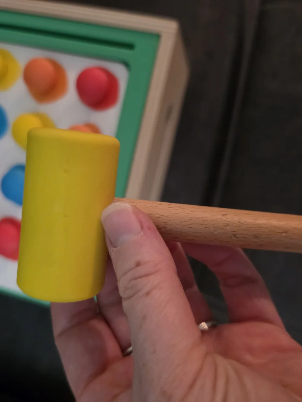 Wooden Peg Matching Game - From Investigator/researcher Kit -See Photos